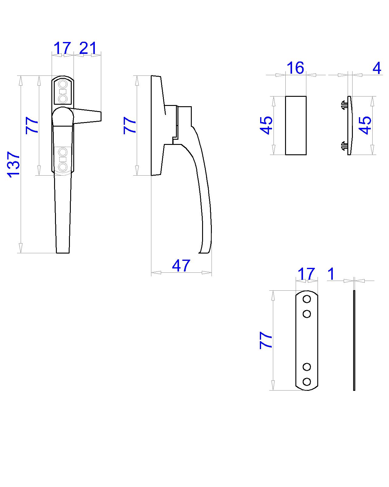 Cockspur Handle,Left