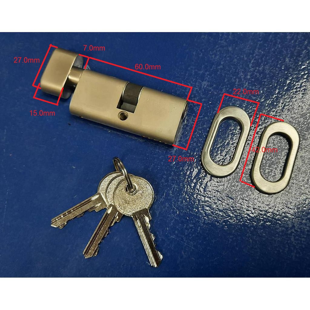Knob Cylinder 60mm with cover