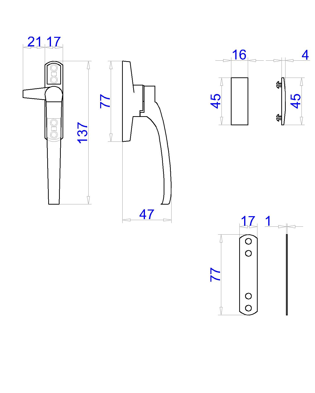 Cockspur Handle,Right