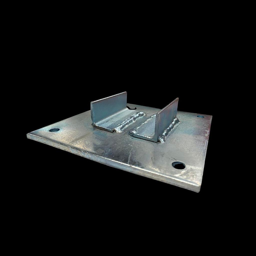 Steel Plate For Small Post  3 3/8"