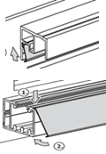 Folding Alu' Rail Profile