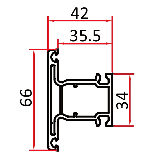 เส้นกลางบานเลื่อน