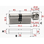 Knob Cylinder 45-45mm