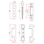 Butterfly Hinge,I Shape