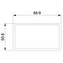 Medium Rail 3 1/2"x2"