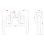 Balcony Handle Set