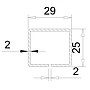 Steel Tube For Sliding Door Sash 90