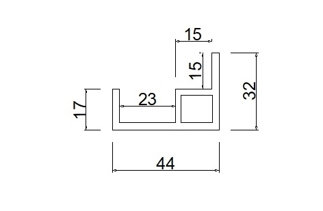 Folding Top Guide Rail; 5.0m