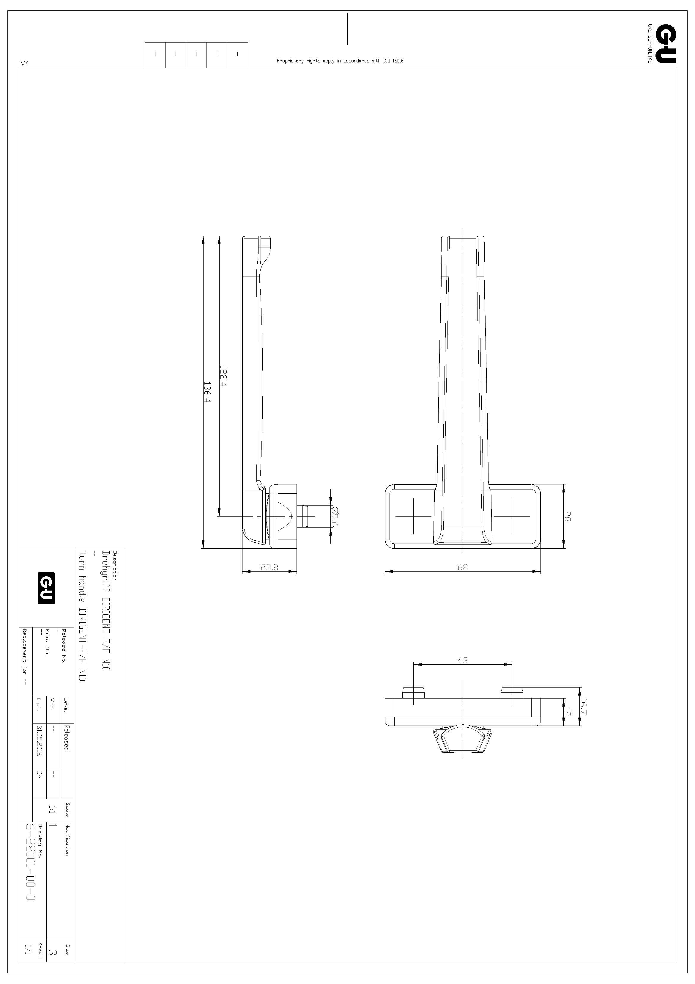 Dirigent Flat Inside (No Spindle)