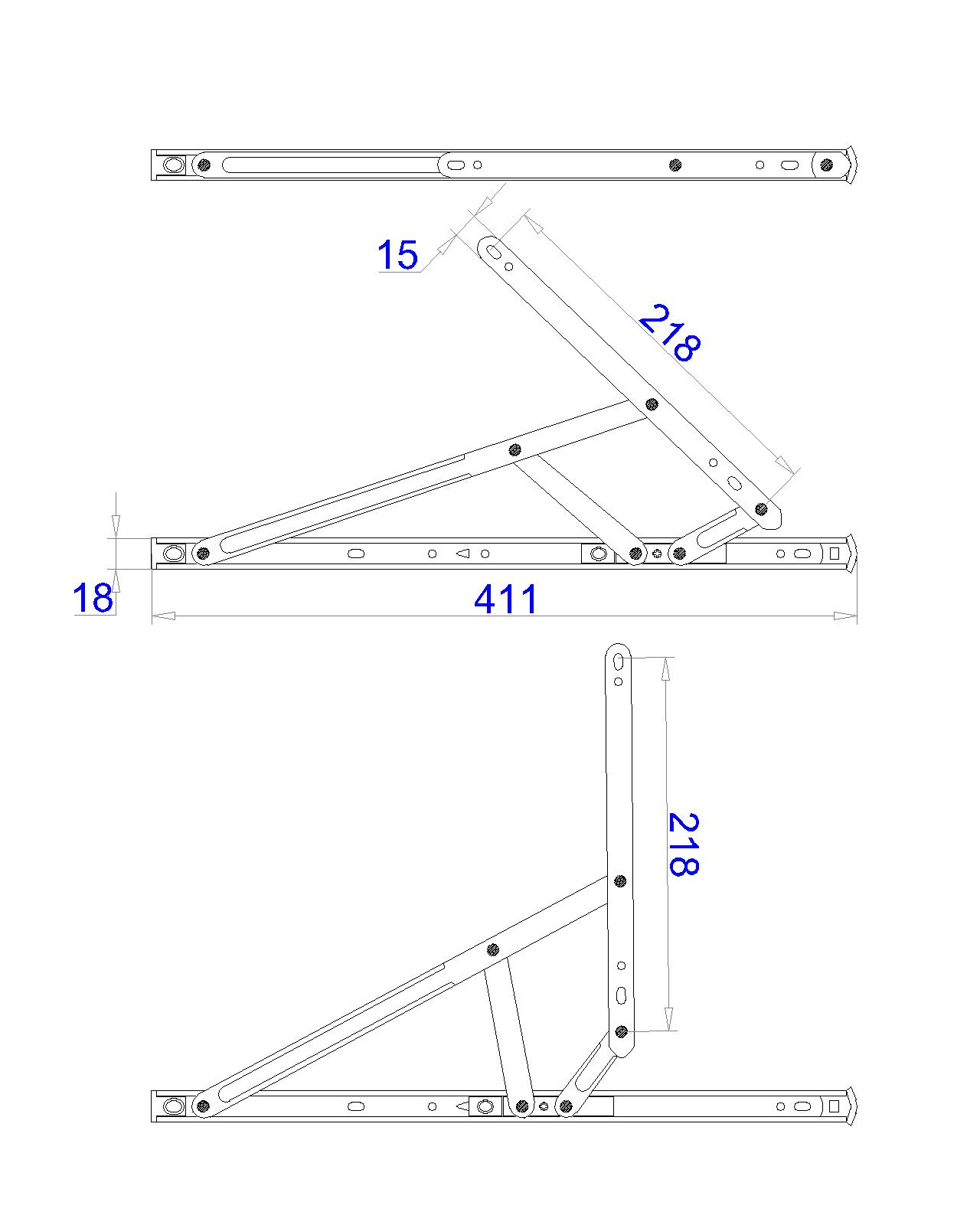 Friction Hinge,Top&Side Hung