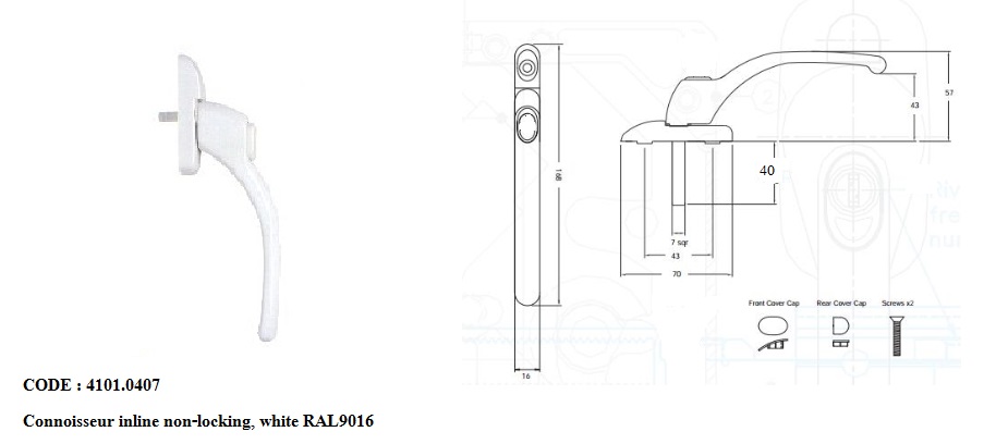 Connoisseur Handle,Button