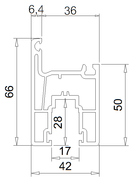 Sliding Window Sash 66