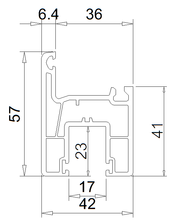 Sliding Window Sash 57