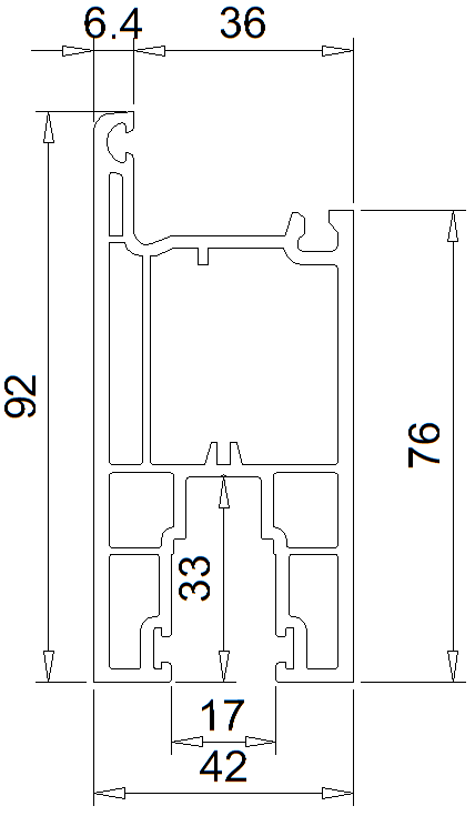 Sliding Door Sash 92