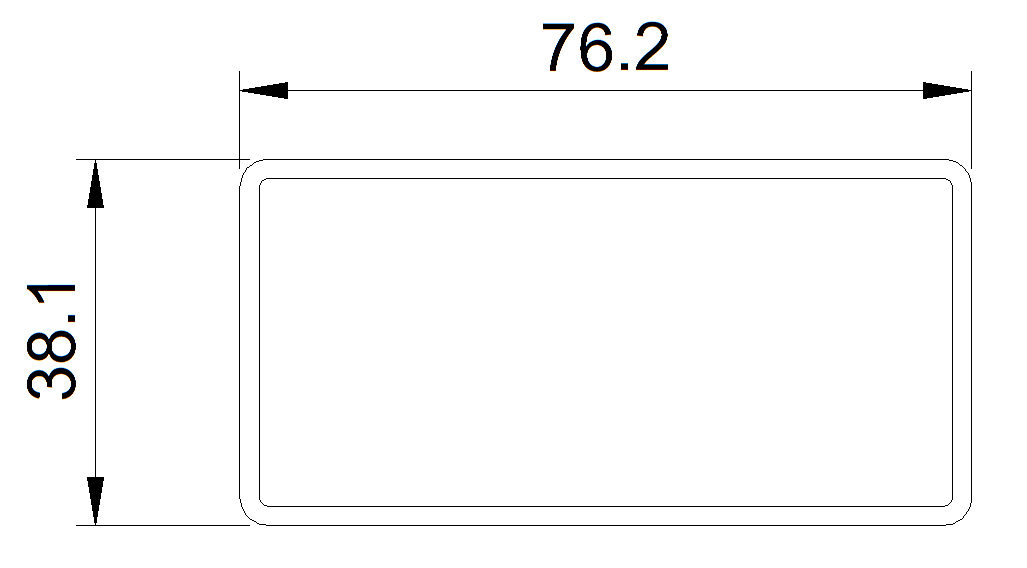 Small Rail 3"x1 1/2"