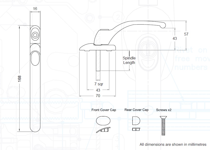 Connoisseur Handle,Button