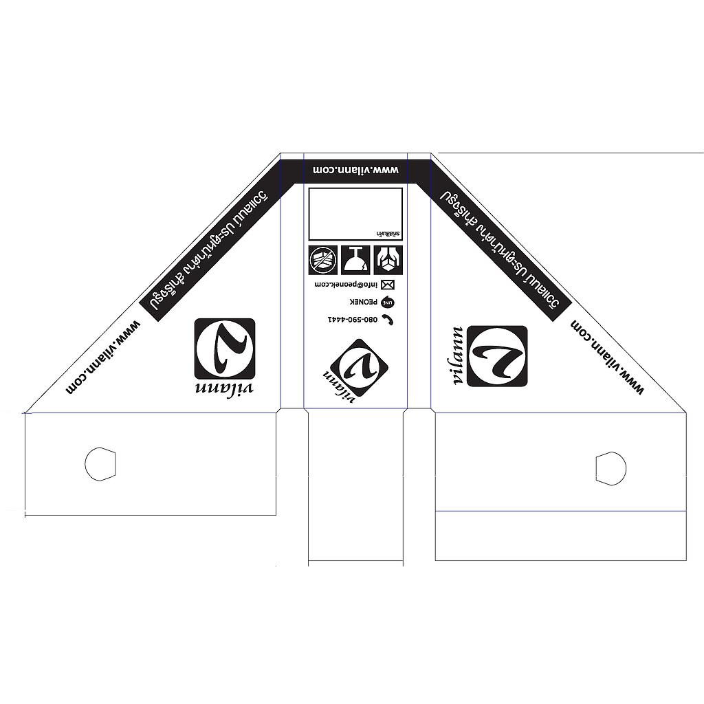 กล่องรองมุมบานสำเร็จรูป Vilann