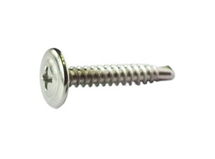 สกรูเหล็กปลายสว่านหัวแหวน 8x1/2"